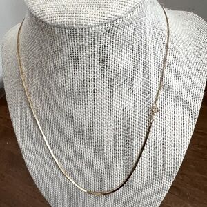 14k Gold Serpentine Necklace